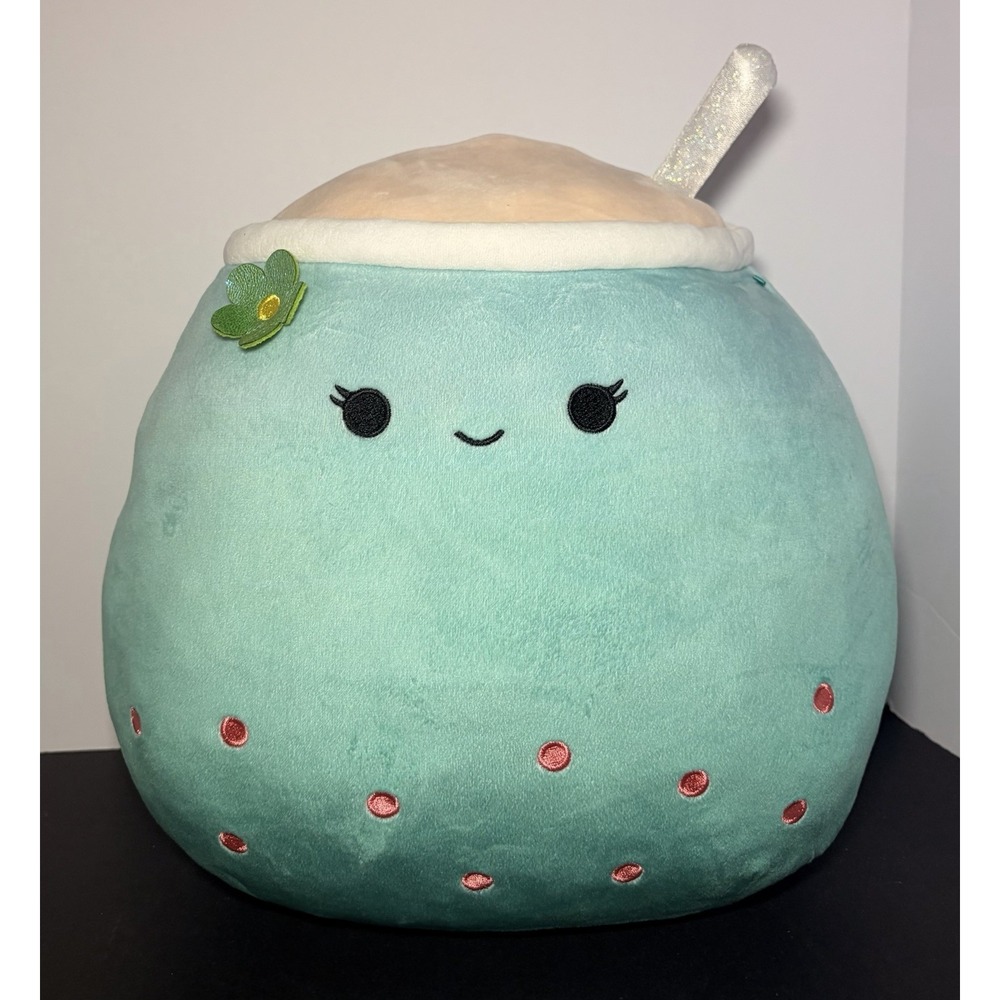 Squishmallows 12" Jakarria - Blue Boba Tea Drink Plush Kellytoy Foodie‎ Squad